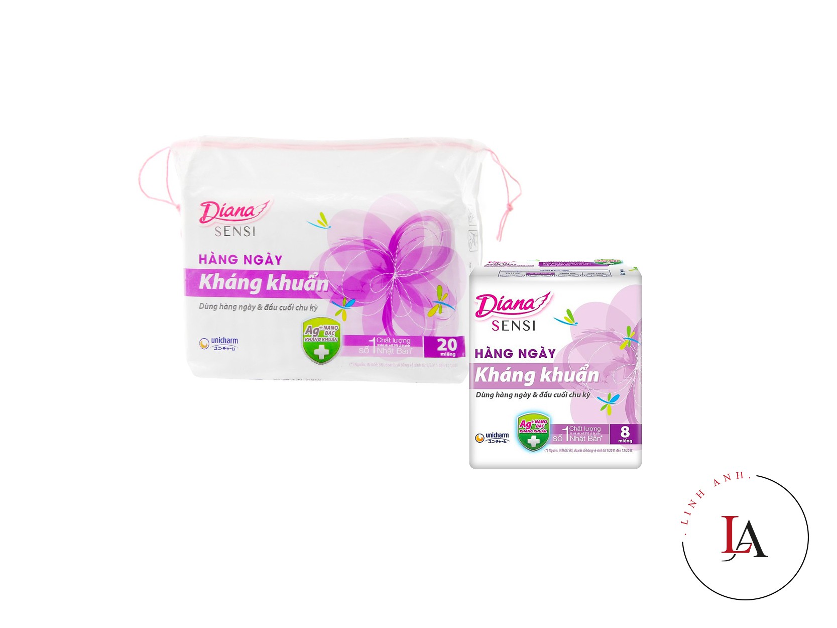 Băng vệ sinh Diana Sensi hàng ngày kháng khuẩn